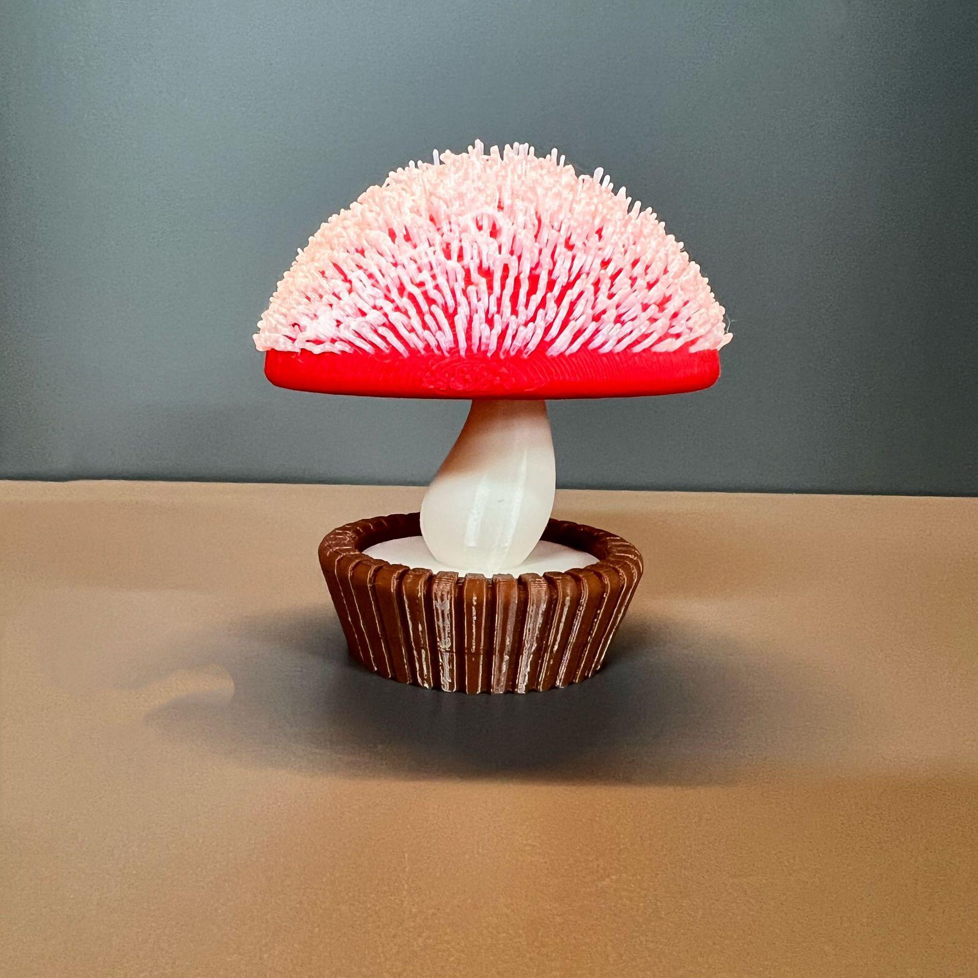 

Latest Miniature 3D Printing Glow-In-The-Dark Mushroom Styling Ornament Plaything Creative Small Mushroom Model Desktop Decorations