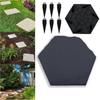 4pcs/set Stake Down Stepping Stones, Non-Slip Stake Down Stepping Stones Square Outdoor