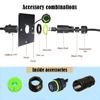 Speed USB Coupler USB3.0 Panel Mount Nylon Shell IP68 Waterproof Rating for Industrial Machinery USB Extension Cord