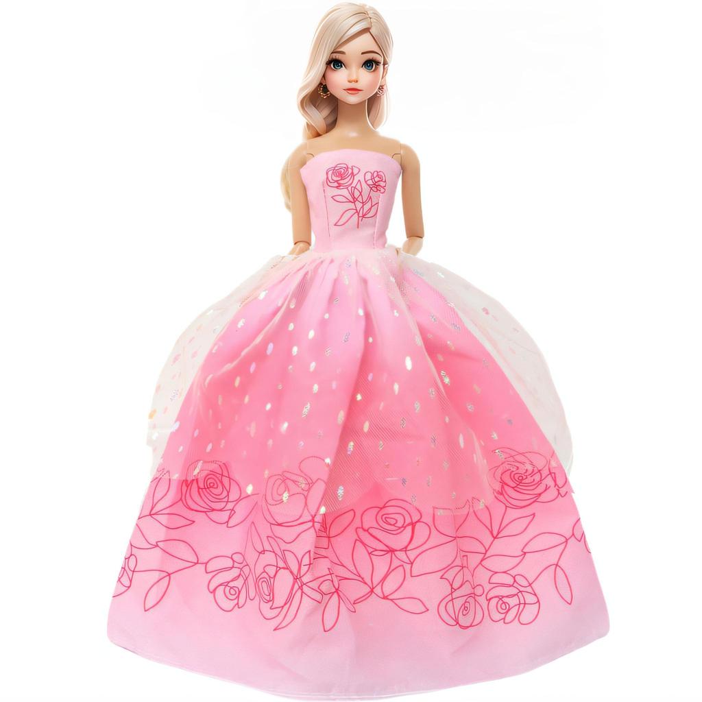 Pretty Princess Ball Gowns Party Dresses for 30cm Doll Clothes Wedding Bride Outfits (NO DOLLS)