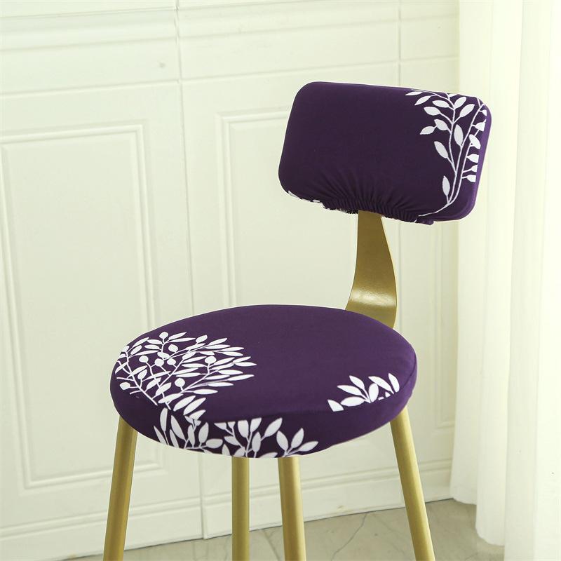 Chair Cover Elastic Universal Round Stool Chair Cover Full Dust Shield Modern Bar Rotating Chair Stool Cover Durable