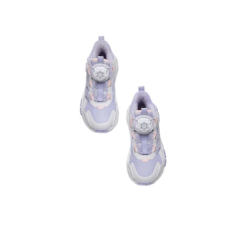 Anta Fashionable Comfortable Versatile Kids Boots Kids Boots Cold-Ling-Purple Anta-White 322449974N-1
