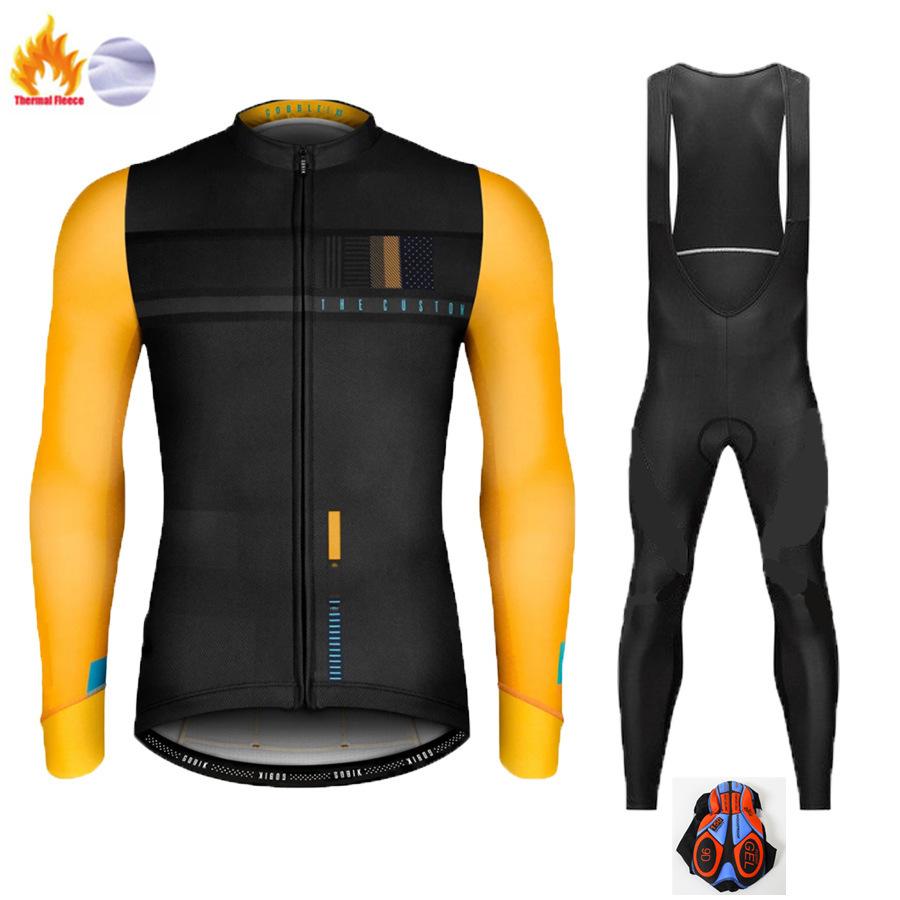 Cycling Clothing Autumn and Winter Long-sleeved Velvet Warm Road Men's Team Tour De France Cycling Clothing 2026 Winter Cycling Clothing Set