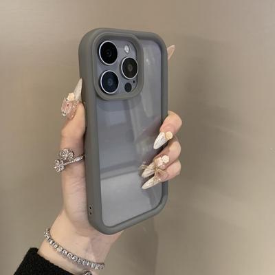 Luxury Transparent Candy Phone Case For iPhone 11 12 13 14 15 16 Pro Max Plus Shockproof Clear Bumper Cases Cover