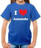 I Love Amanda - Kids T-Shirt - TV Show BGT Holden Talent Britains Got
