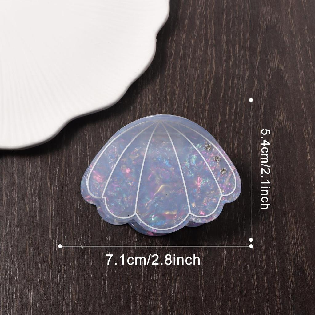 Bamboo Yao Ocean-Style Whale & Seashell Hair Clip