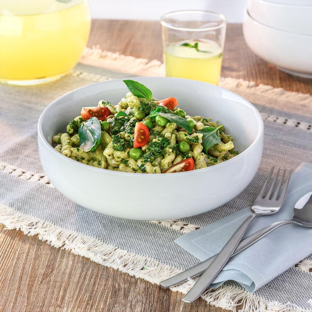 2 Pack White Round Porcelain Serving Bowls Microwave Safe Dishwasher Safe Oven Safe Ideal Salad Soup Cereal Serving