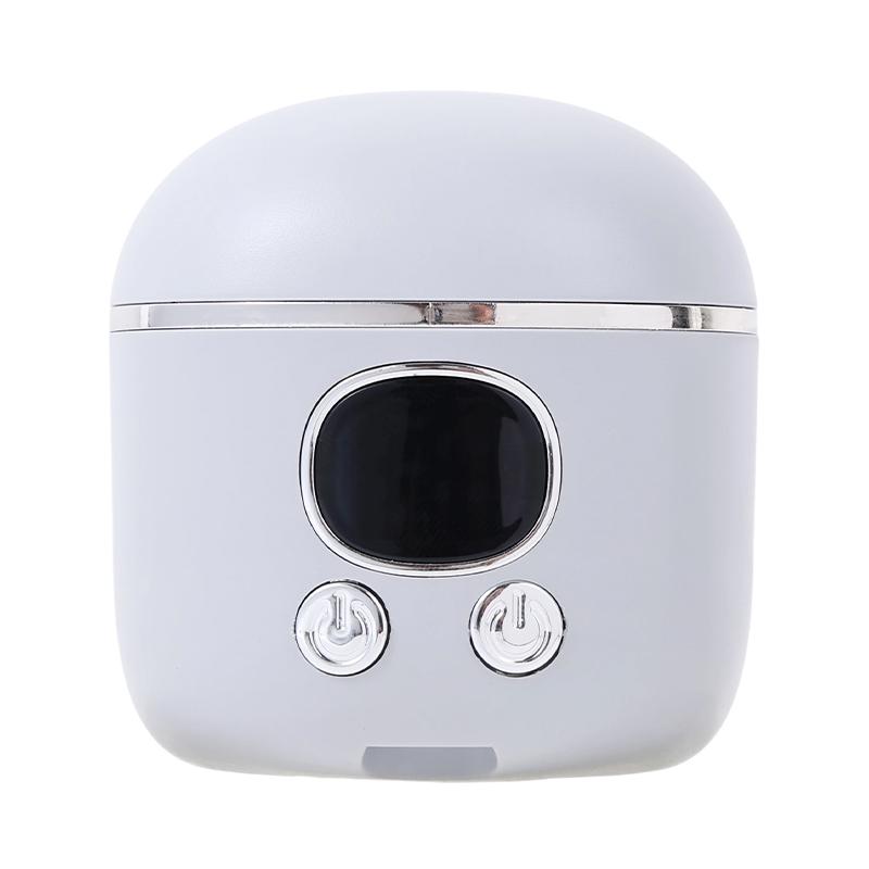 Multifunctional Electric Nail Clipper with LED Light Magnifying Glass for Nail Grinding Nail Art Suitable for Infants and Adults светло-серый