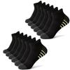 12 Paar Herren Plus Size Sportsocken EU39-46 Atmungsaktiv Bequem Schwarz Weiß Freizeit Outdoor Kurze Socken für Herren