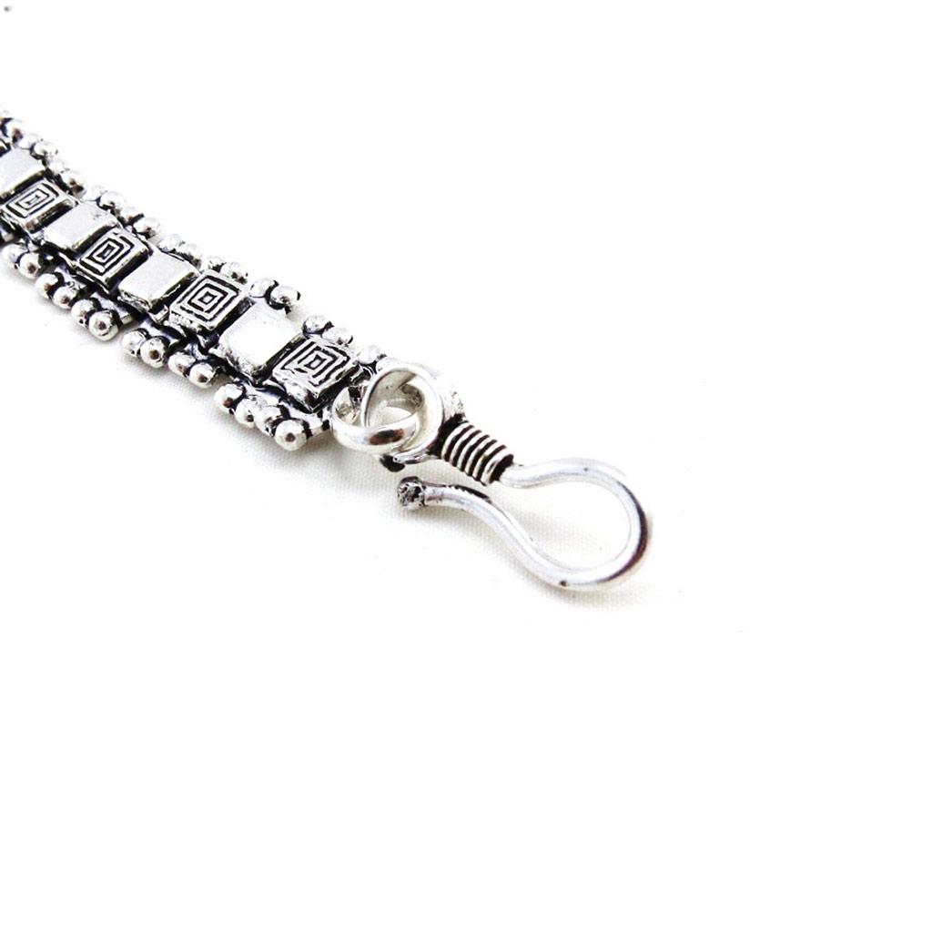 Les Trésors De Lily [H7498] - Silver 'Kilimanjaro' Designer Bracelet