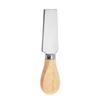 Stainless Steel Cheese Knife Set with Wooden Handles for Spreading, Forking, and Slicing Bread and Butter.