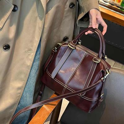 Luxury Designer Women's Bag High Quality Genuine Leather Shoulder Bag Woman Handbag Vintage Cow Leather Female Crossbody Bags