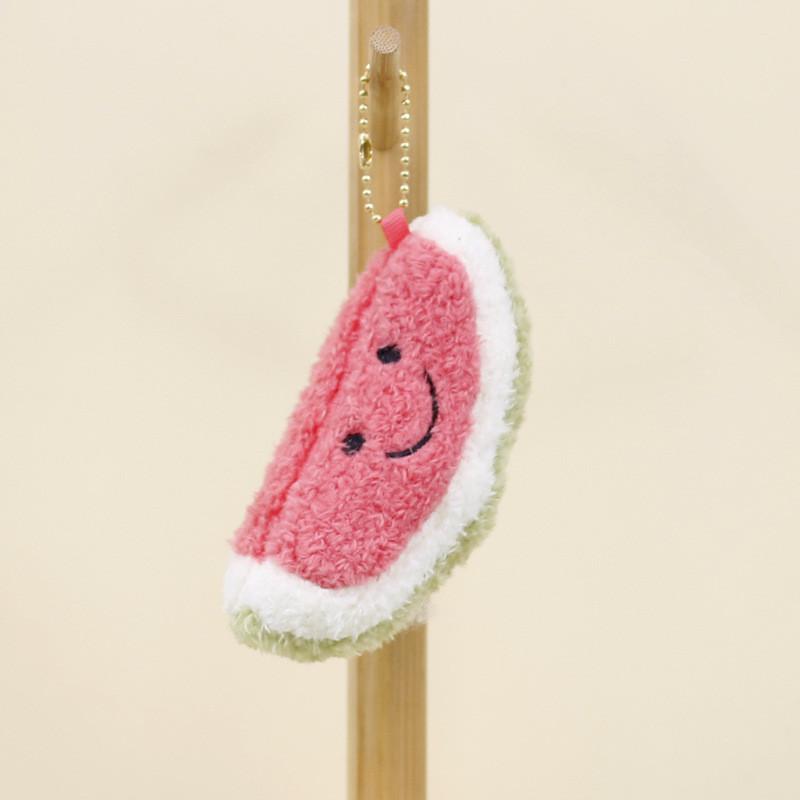 Adorable Plush Fruit Keychain Stuffed Toy Cute Fruit Bag Charm For Kids And Adults