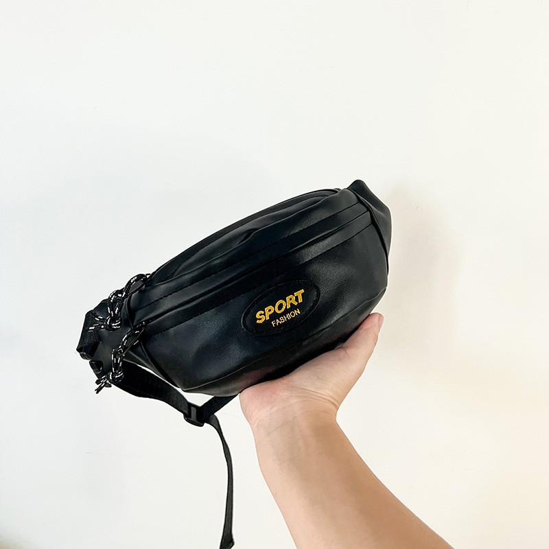 Trendy Fashionable Boy s Messenger Bag Stylish Colorful Crossbody Bag For Kids чёрный