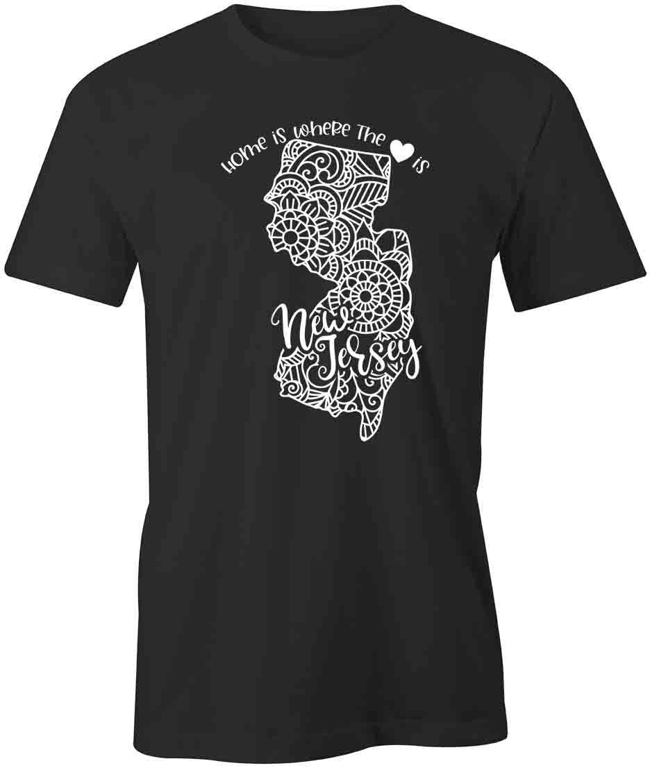 Home Is New Jersey TShirt Tee Printed Graphic T-Shirt Gift CLOTHING S1BSA824 XXL
