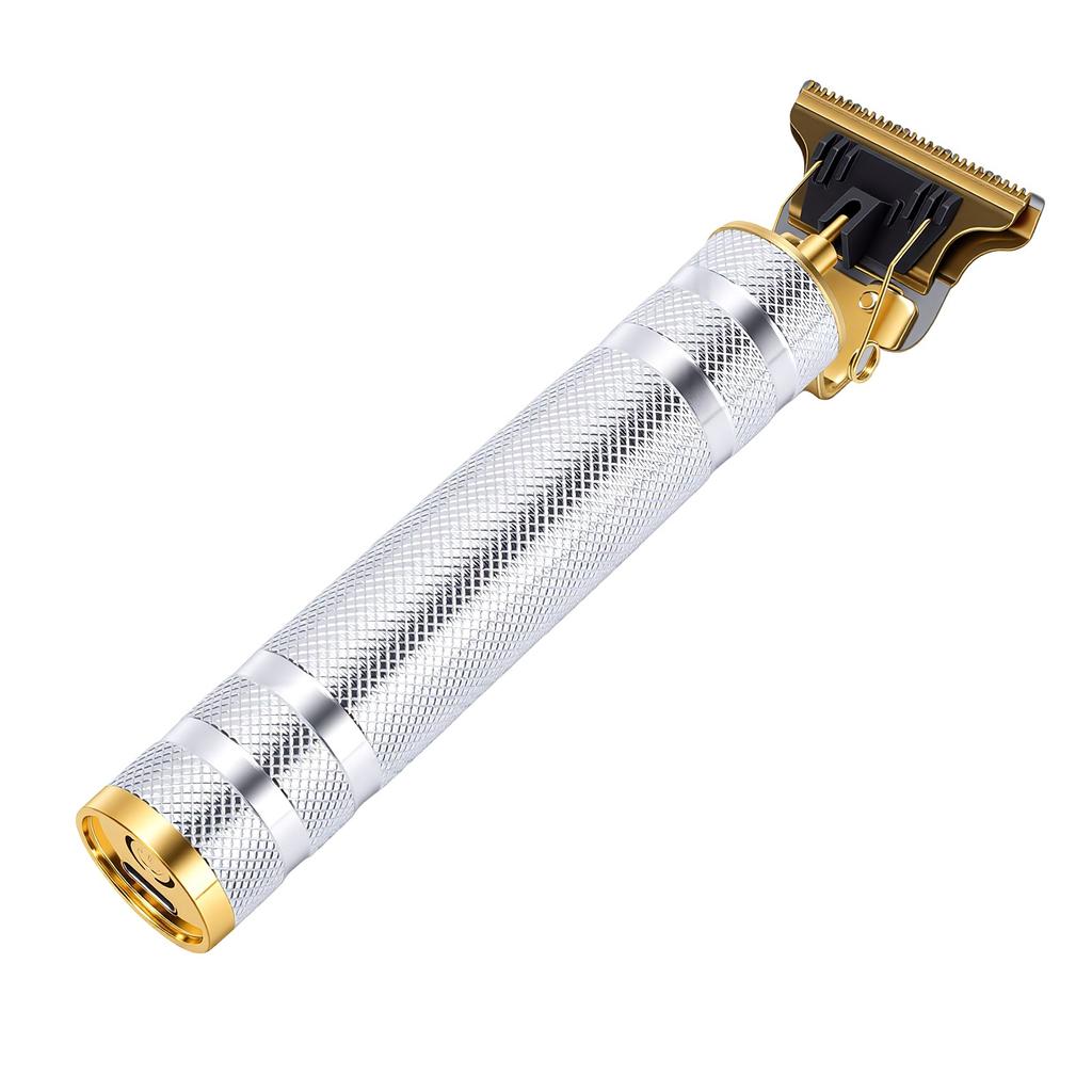 T Blade Hair Trimmer Portable Electric Shaver for Beard Mustache Sideburns Grooming Home Barber Use Silver