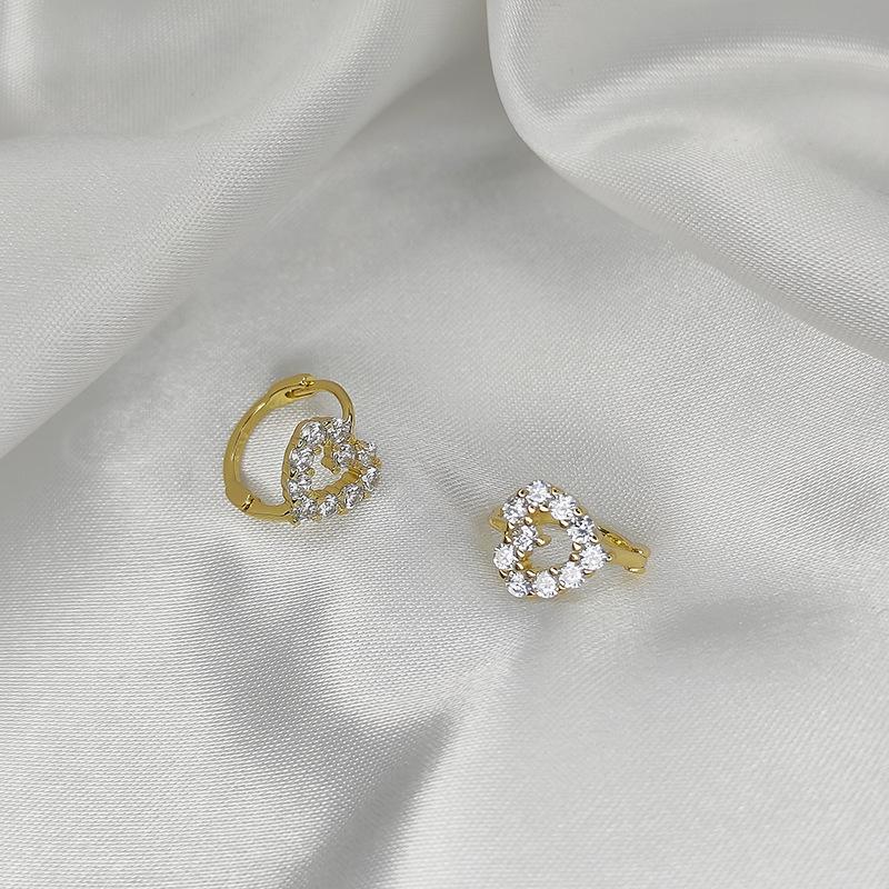 2 Paires Boucles d'Oreilles Créoles Petites Câlins en Acier Inoxydable Pour Femmes Petit Pendentif Cristal Zirconium Boucles d'Oreilles Cartilage Bijoux Piercing