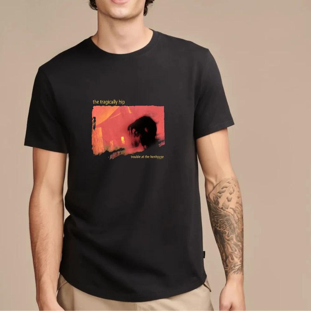 Remake 1996 the tragically hip trouble at the henhouse tshirt 2side design S