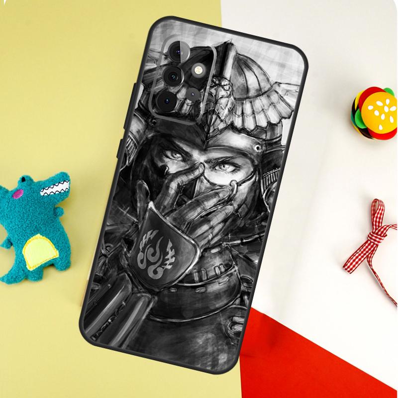 Anime Girl Samurai For Samsung Galaxy A22 A32 A52 A54 A34 A14 A55 A35 A15 A53 A33 A13 A05 A06 A16 Phone Case