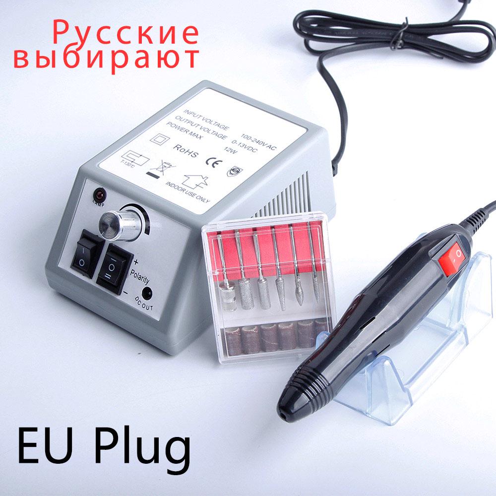 

Professional 20000RPM Electric Manicure Machine Nail Carre Drill Bits Sanding Band Nail Pedicure Set EU Machine