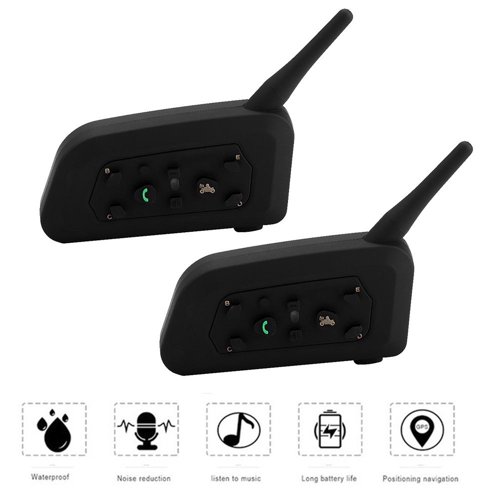EJEAS V6 Pro Bluetooth Motorcycle Interphone Headset Helmet Intercom for 6 Riders