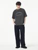 Studio Tomboy [Men] Pigment Round Print T-Shirt_Dark Gray 91M5222311