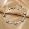 Trendy Rustfrit Stål 5-Deles Sommerfugl Dyre Charms Armbånd Til Kvinder Slangekæde Armbånd Smykker Gave