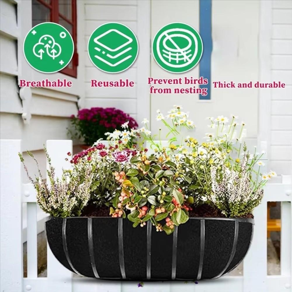 3Pcs Water-Retentive Planter Liners Root-Friendly Hanging Basket Liners Indoor Plants