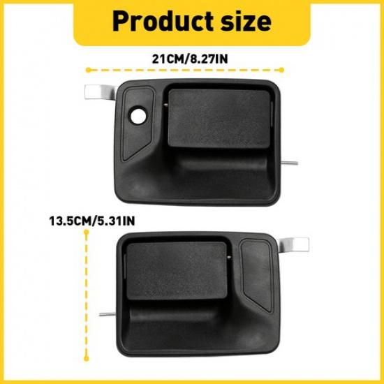 Exterior Door Handle Set LH RH for Ford F250 F350 Super Duty F450 F550 1999-2016