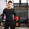 Sillictor Long Sleeve Power Stretch Compression Compression Wear Protection Sweat Wicking Quick Size Men's Top, Undershirt, [UV + + Drying], Black,