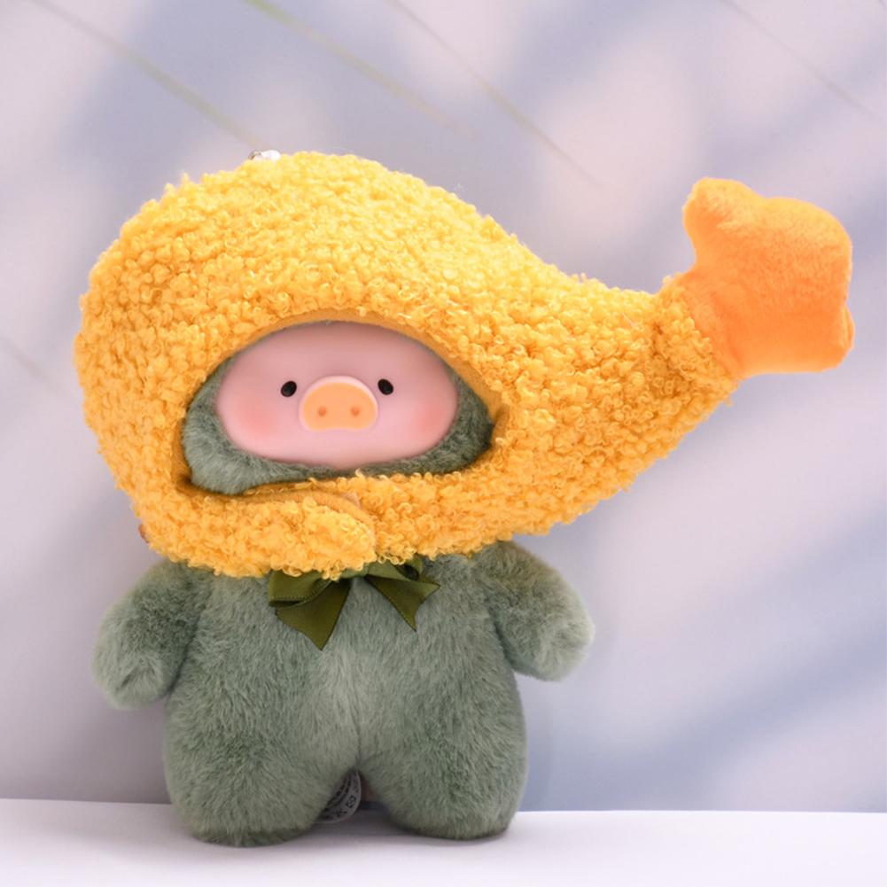 For 14cm Lulu the Piggy Headwear Cape Fashion Doll Clothes Color Match Hoodies Dolls Accessories Cute Decoration Little Clothes