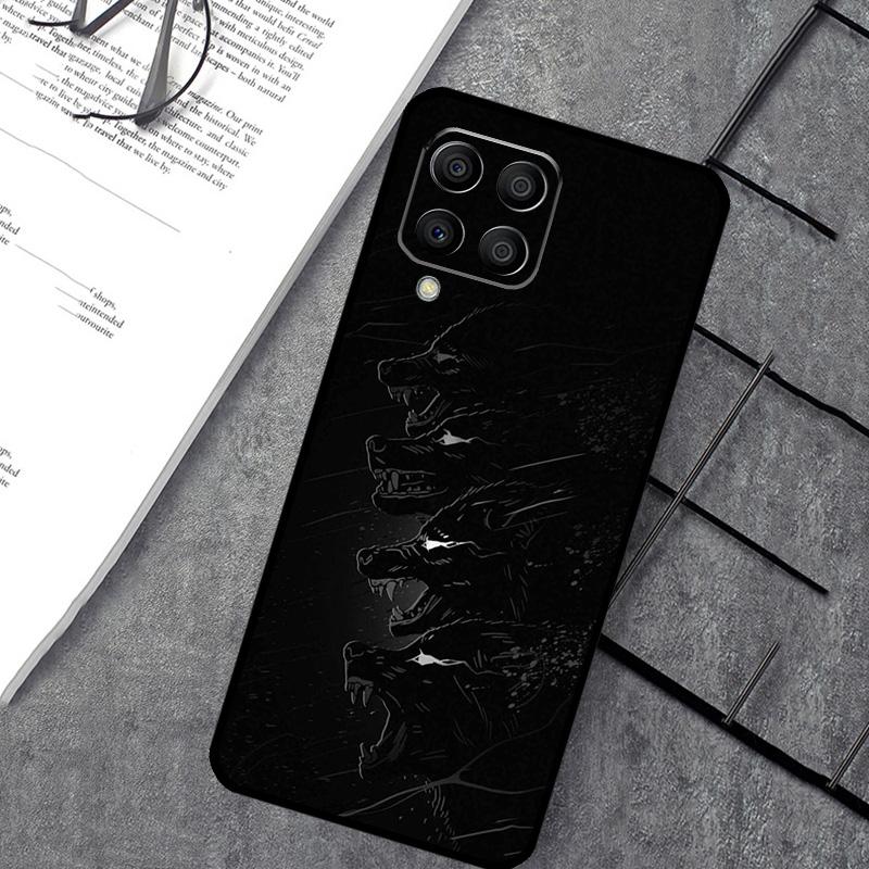 wolf art black Case For Samsung Galaxy M35 M21 M12 M13 M14 M15 M06 M16 M36 M56 M31 M53 M32 M52 M55 M34 M54
