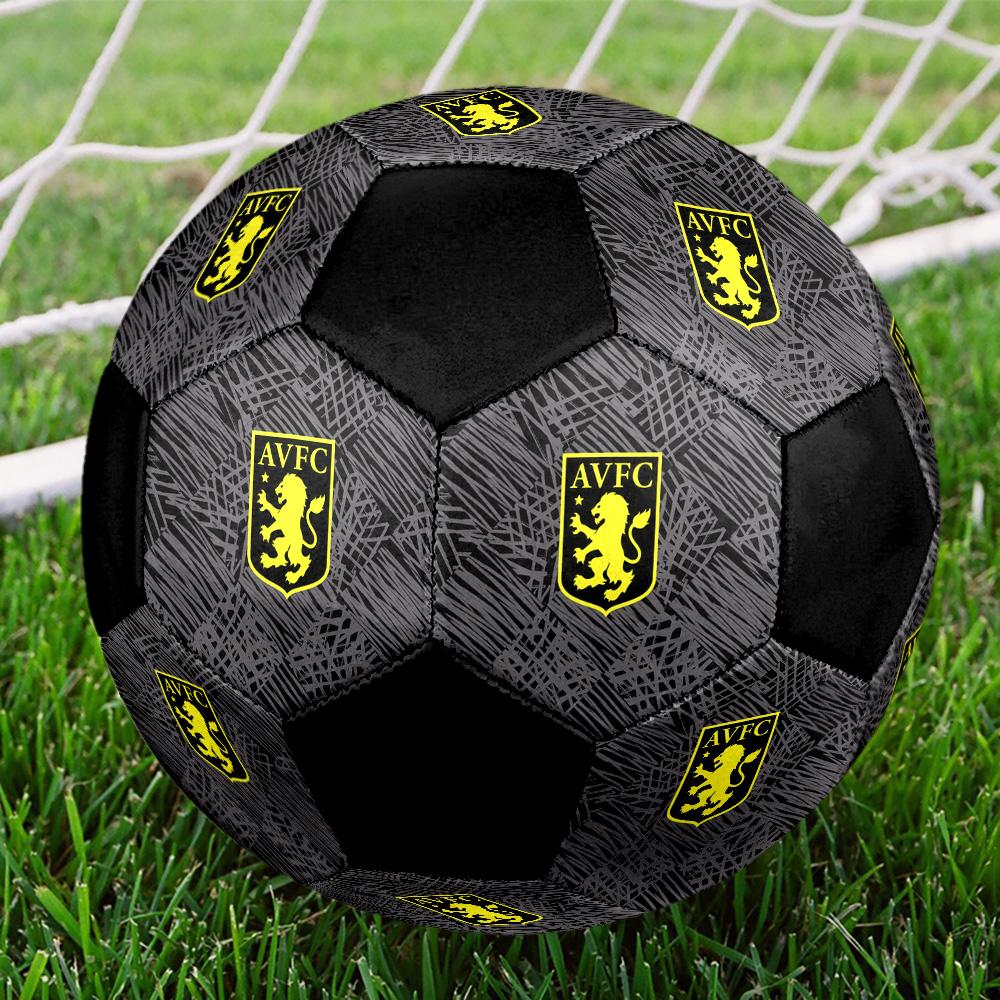 Aston Villa F.C Soccer Ball Colorful All Ages Machine Stitched PVC Competition Ready Durable High-Bounce.SIZE5