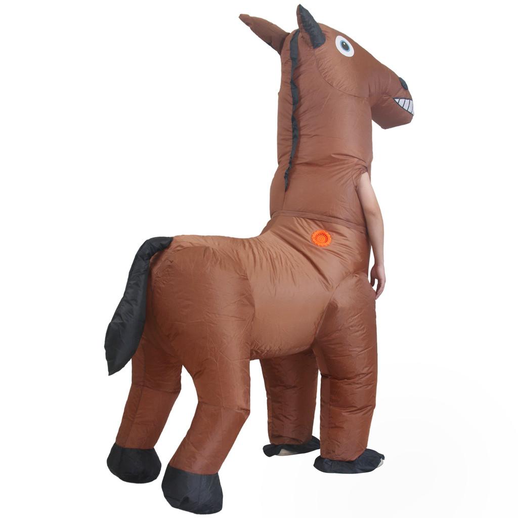 Opblaasbaar Halloween Dinosaurus Paard Eenhoorn Kostuum Voor Podiumoptredens En Kostuums