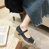 Spring Rome Sandals Weave Wedges Platform Shoes Women Dress High Heels Mary Janes Shoes Party Pumps Female
