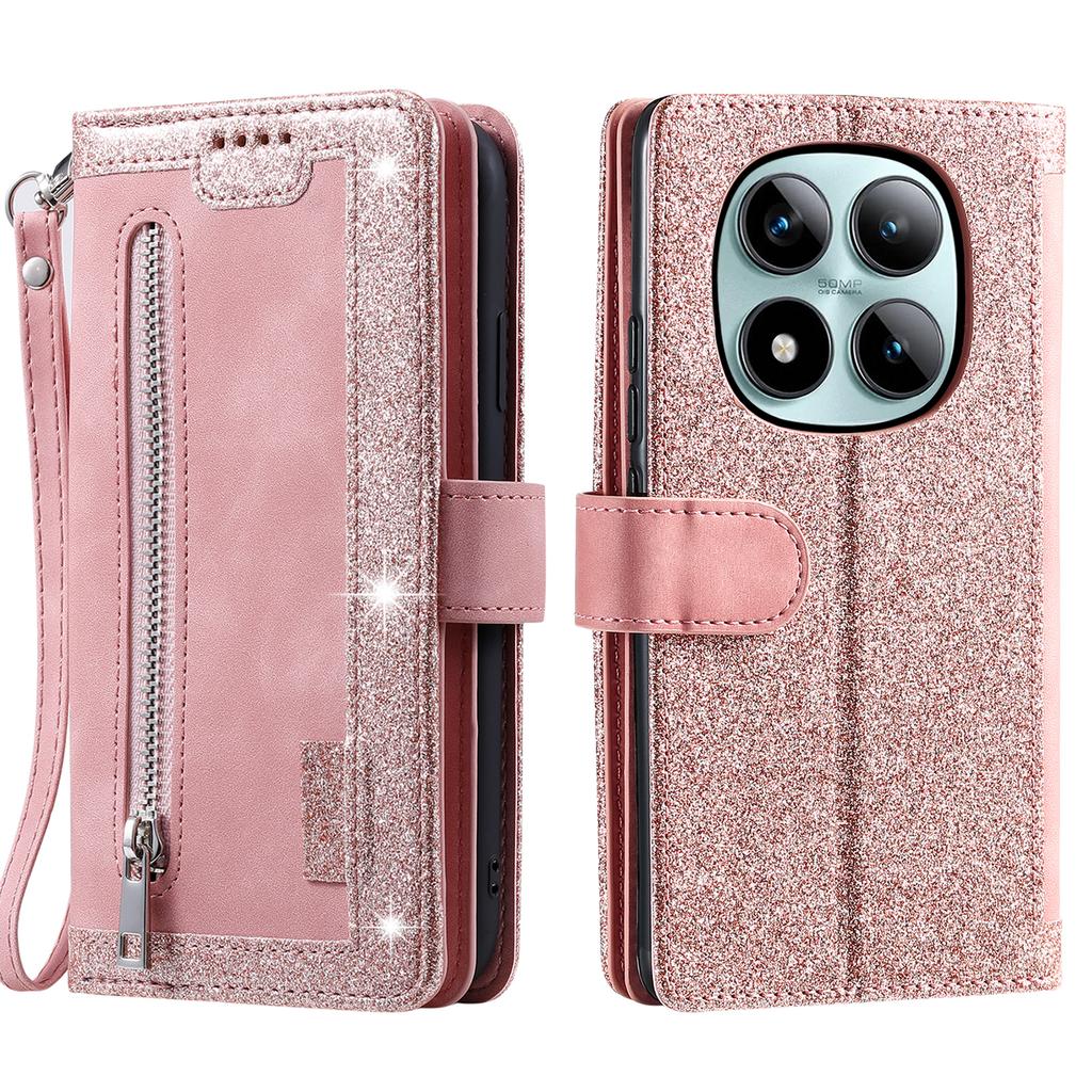 Zipper Cards Wallet Leather Case For Xiaomi Redmi Note 15 Pro Plus 14 13 12 11 14C 13C RFID Flip Bag Pocket Kickstand Flip Cover