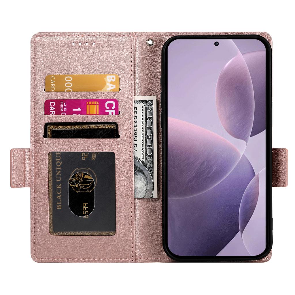 For Oppo Reno14 5G (Global) Stand Case PU Leather Wallet Phone Cover