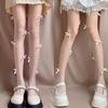 Pink Velvet Bow Embroidery Pearl Tights Pantyhose Fashion Women Tights JK Lolita Styles Sweet Girls Kawaii Cute Tights