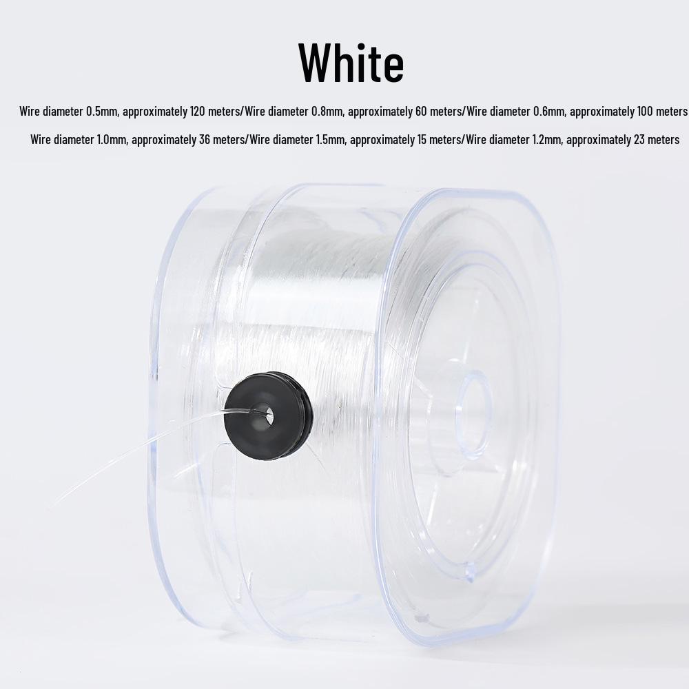 Imported Transparent Crystal Elastic Thread for DIY Beading/Bracelet/Buddha Beads - Durable, Non-Breakable