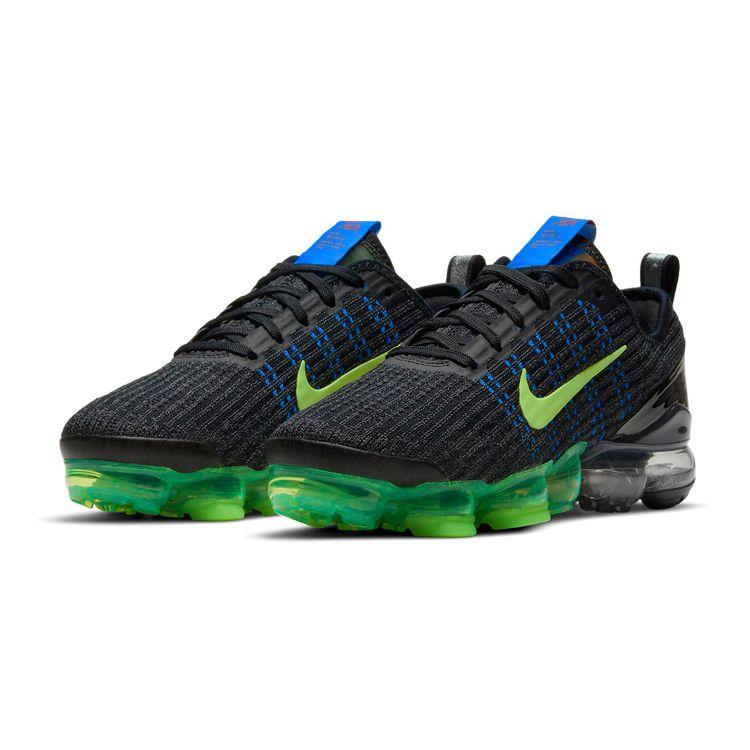 Nike Air VaporMax Flyknit 3 GS Black Ghost Green Kids Sneakers Light-Photo-Blue Fireberry DD9718-001