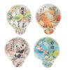 Cartoon Pattern Reflector Folding Fan Portable Lightweight Foldable Fan Fish Orange Panda Pattern Hand Fan