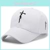 English Cross Embroidered Baseball Cap Adjustable Peaked Caps Sun Protection