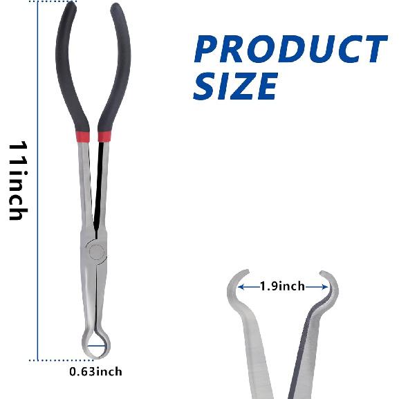 

Spark Plug Removal Tool - Professional O Ring Nose Spark Plug Pliers with 11 Extended Design & Anti Slip Handle - Your Car Essentials Spark Plug