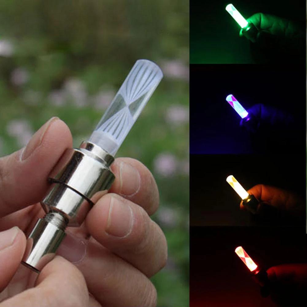 Seven-Color Wind Fire Wheel Valve Stem & Cap Lights for Motorcycles and Bicycles