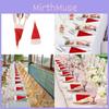 New Arrival Christmas Decorations With Mini Santa Hat Plush Fork And Knife Set In-stock For Wholesale