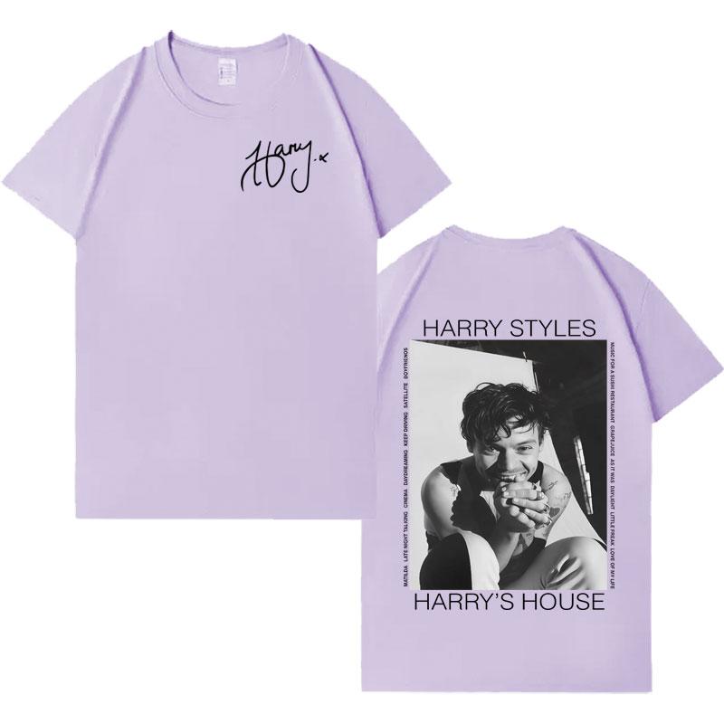 

Singer Harry Styles Harajuku Graphic 2026 Tshrits Double Sided Print Cotton T Shirt Mens Women Oversized Casual Popluar Tshirt S