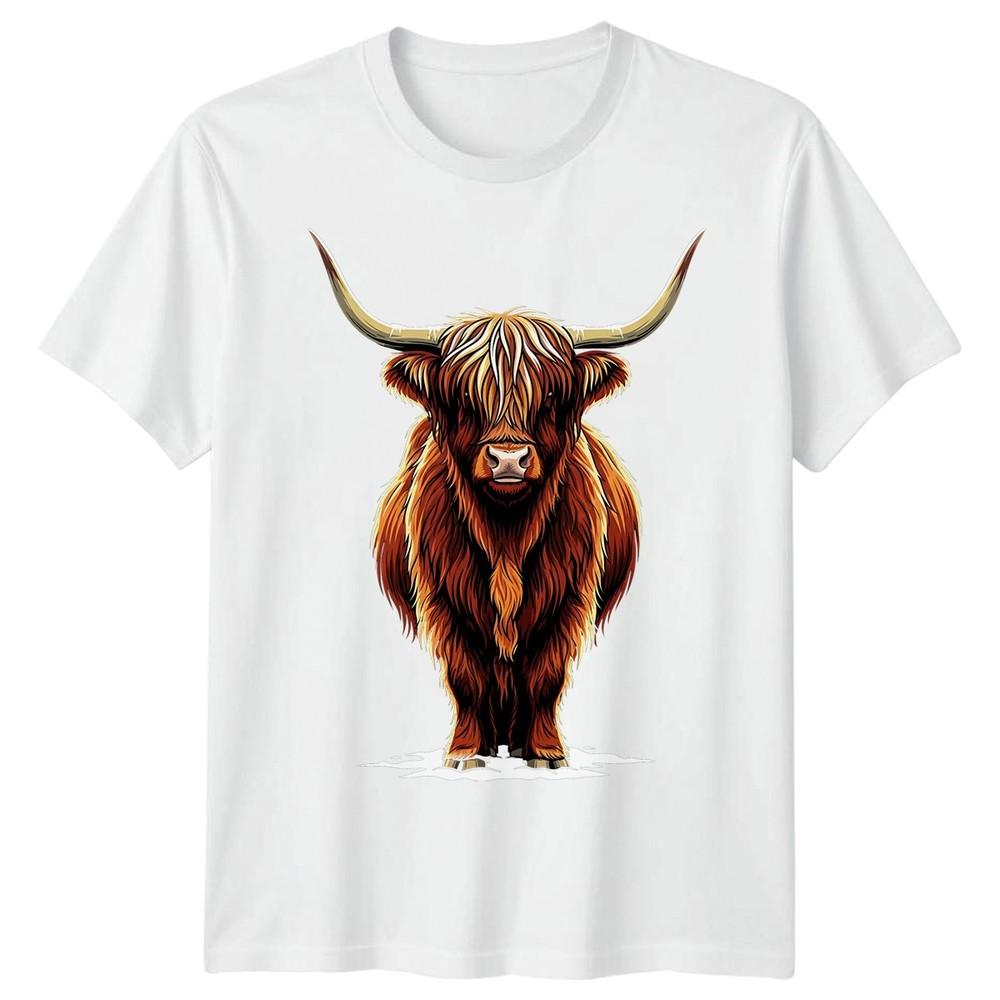 Highland Cow Animals Unisexs Tshirt Unisexs Tee Graphic Unisex Tee