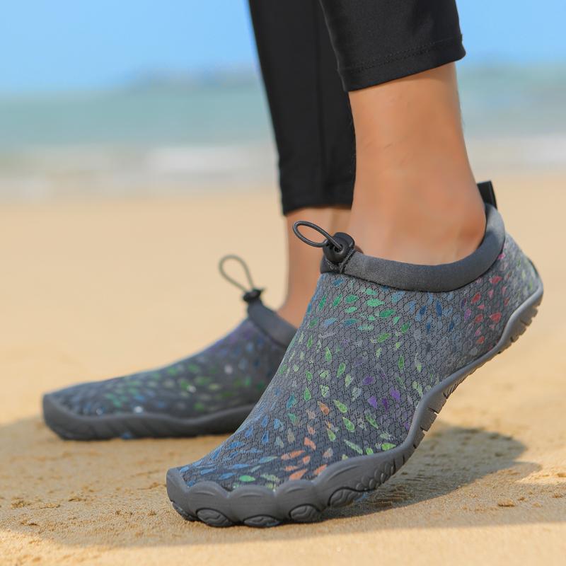 Men Women Water Shoes Quick Dry Non Slip Five Finger Shoes Outdoor Wading Swimming Barefoot Aqua Shoes Lightweight Sneakers