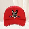 Smiling GerUnisex Shepherd Cartoon Baseball Cap Spring And Summer Snapback Hat Casual Outdoor Streetwear Sports Hat