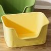 Large Cat Litter Box High Sides Anti Splashing Easy To Clean Simple Look Open Cat Litter Box for Large Cats